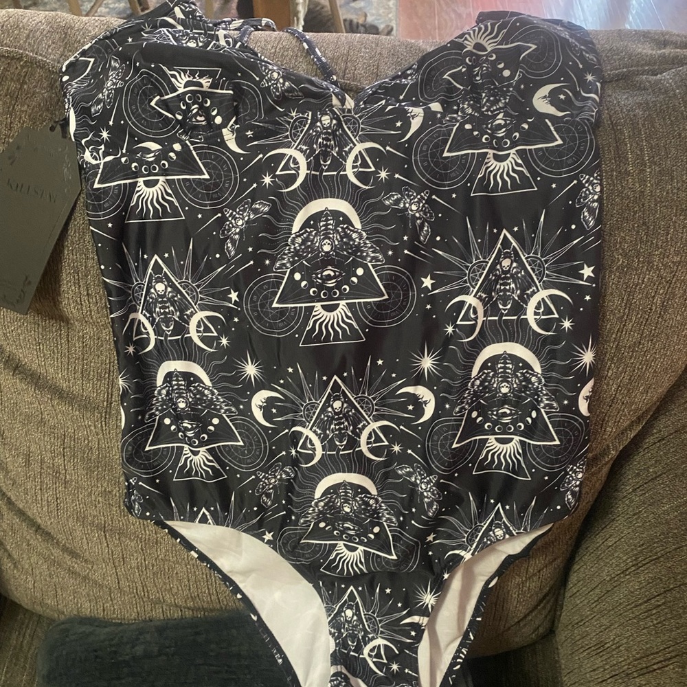 Killstar Banished one piece swimsuit sz XL - Picture 2 of 5